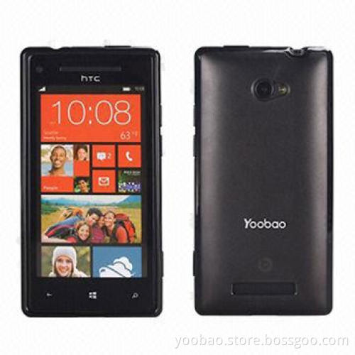 2-in-1 TPU Protect Cases for HTC 8X with Simple and Elegant